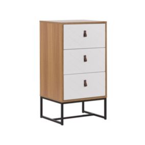 Komoda jasne drewno z białym Nueva 1 szt.