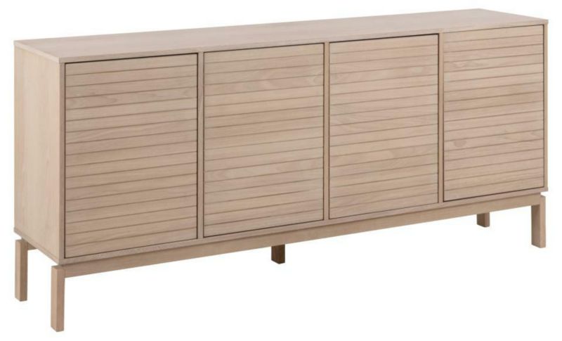 Komoda Linley ACTONA, bělený dub, 180 cm, na nožičkách, moderní do obývacího pokoje, 1 ks.