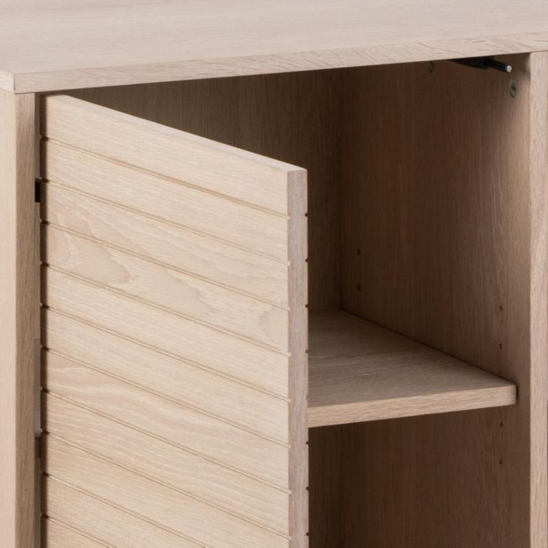 Komoda Linley ACTONA, bělený dub, 180 cm, na nožičkách, moderní do obývacího pokoje, 1 ks.