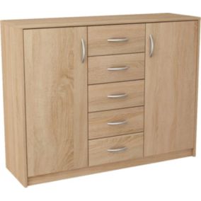 Komoda Matkam szafka 110 cm 2d5s regał Rob dąb sonoma 1 szt.