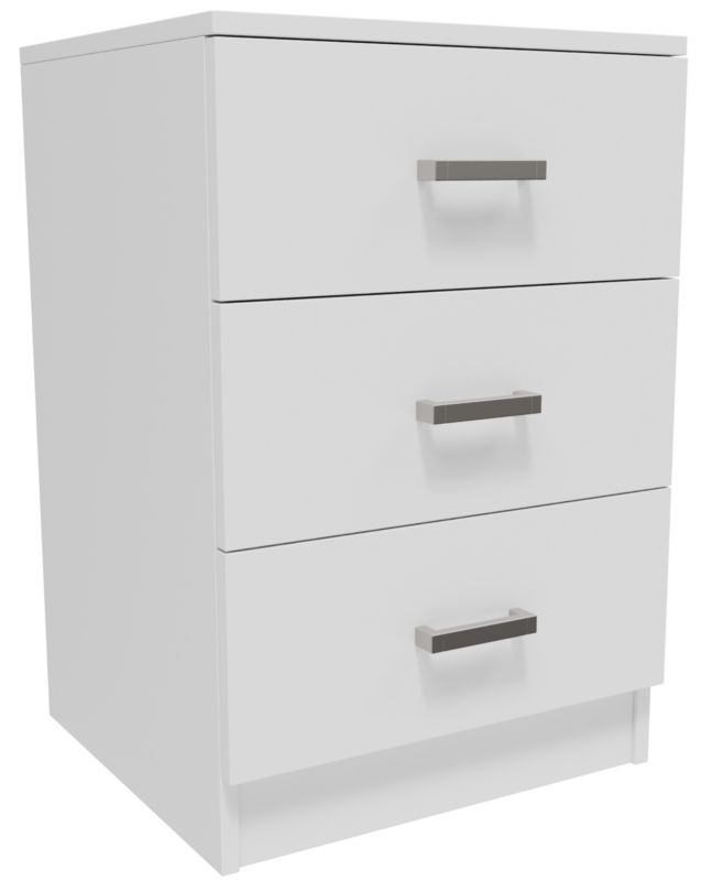 Komoda Matkam szafka CR3-LOFT-3S mała biała 1 szt.