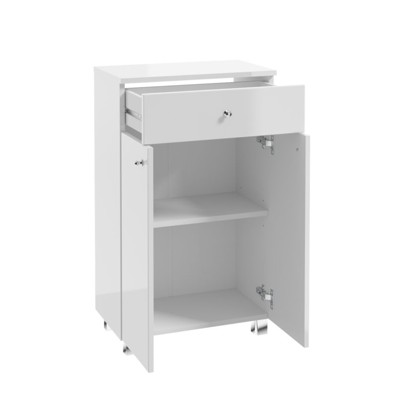 Komoda Pat 50 cm biały połysk