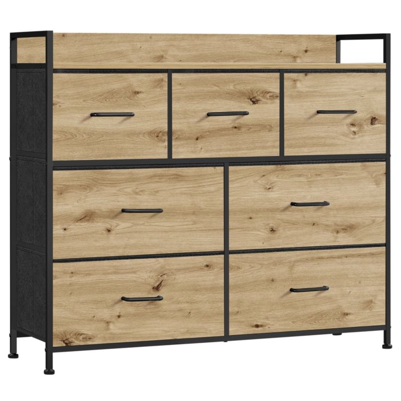 Komoda Songmics z szufladami dąb artisan 1 szt.