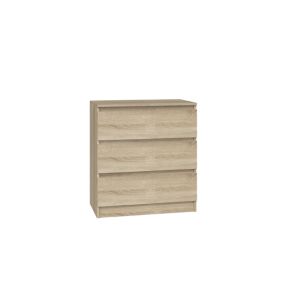 Komoda Topeshop Malwa Szafka 3 Szuflady M3 Dąb Sonoma 40x70x75 cm 1 szt.