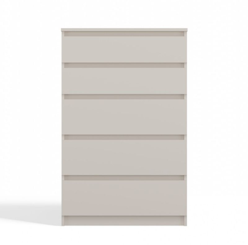 Komoda Topeshop Szafka 5 Szuflad M5 Kaszmir Beż 40x70x109,5 cm 1 szt.