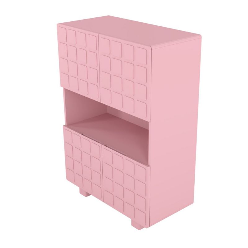 Komoda z frontami 3D Skandica CUBO high pudrowy róż 85cm 1 szt.