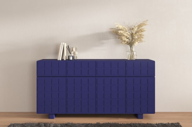 Komoda z frontami 3D Skandica CUBO long granatowy 169cm 1 szt.