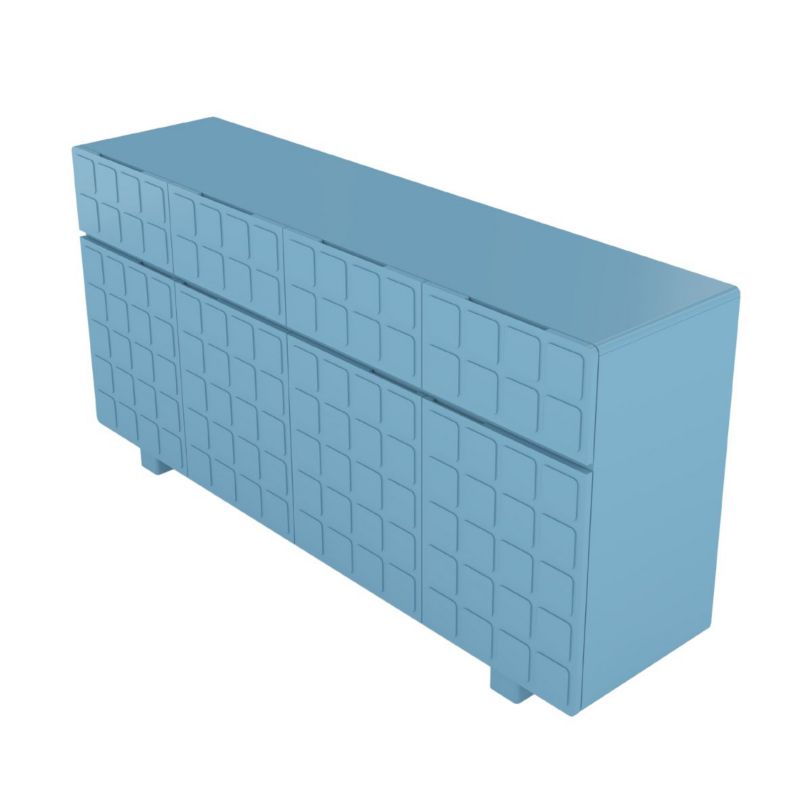 Komoda z frontami 3D Skandica CUBO long niebieski 169cm 1 szt.