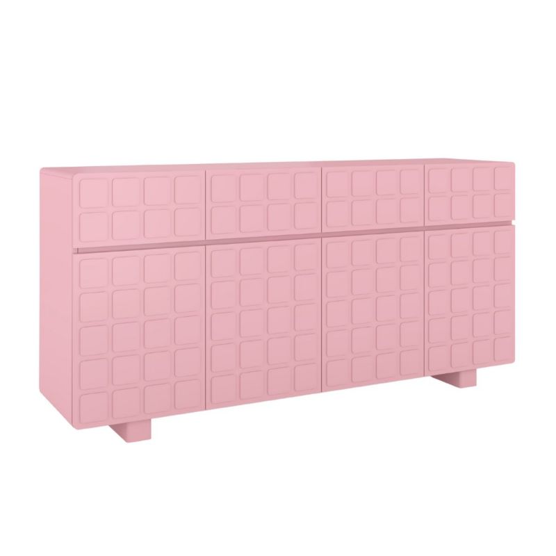 Komoda z frontami 3D Skandica CUBO long pudrowy róż169cm 1 szt.
