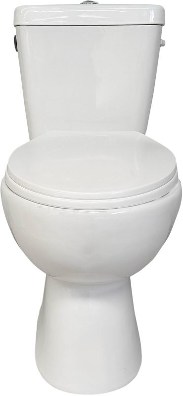 Kompakt WC Breezz Cezar bezkołnierzowy z deską wolnoopadającą z polipropylenu