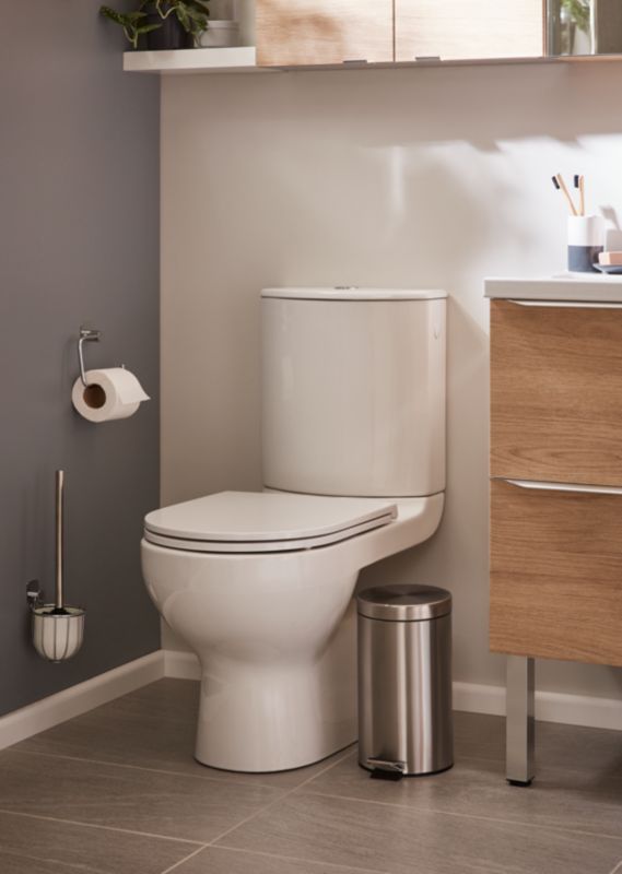 Kompakt WC GoodHome Cavally bezkołnierzowy poziomy 3/6 l z deską wolnoopadającą