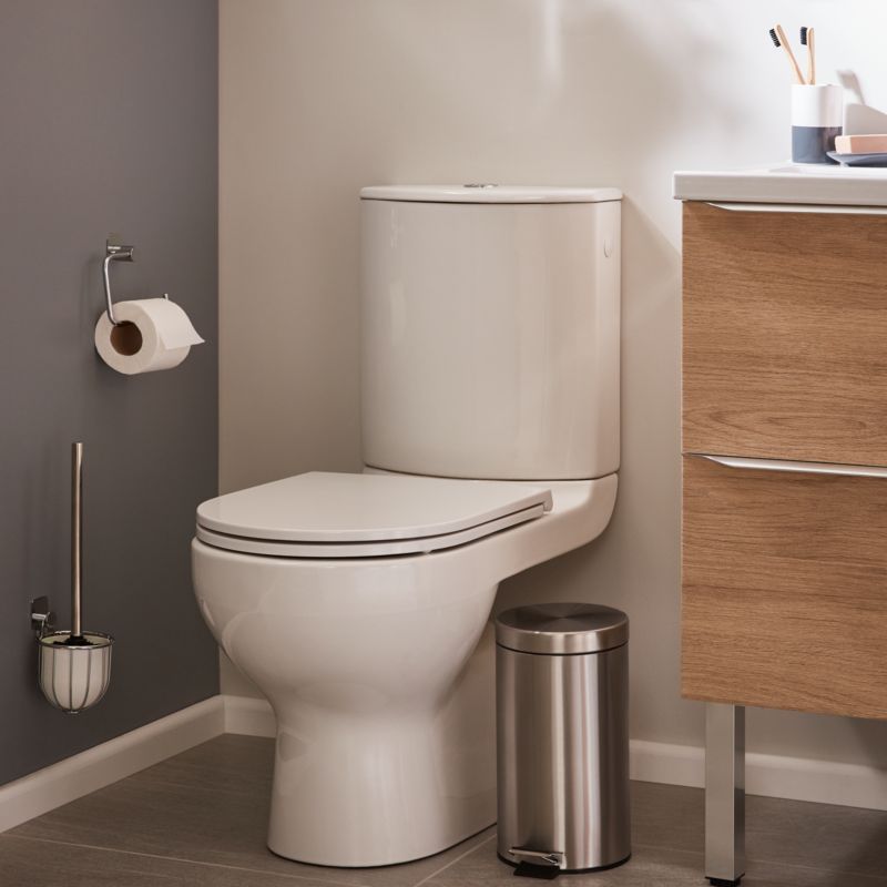Kompakt WC GoodHome Cavally bezkołnierzowy poziomy 3/6 l z deską wolnoopadającą