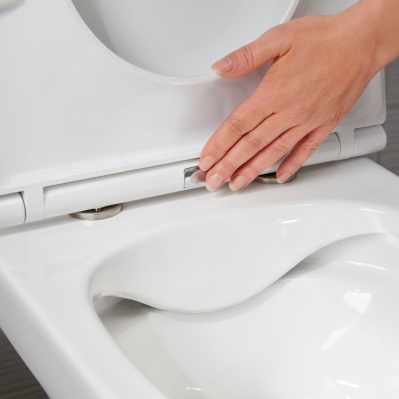 Kompakt WC GoodHome Cavally bezkołnierzowy poziomy 3/6 l z deską wolnoopadającą