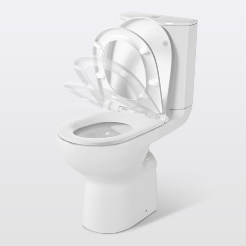 Kompakt WC GoodHome Cavally Slim bezkołnierzowy poziomy wysoki 3/6 l z