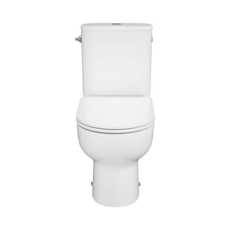 Kompaktní vířivá toaleta GoodHome Cavally, bez okraje, se soft-close sedátkem z duroplastu, vertikální.