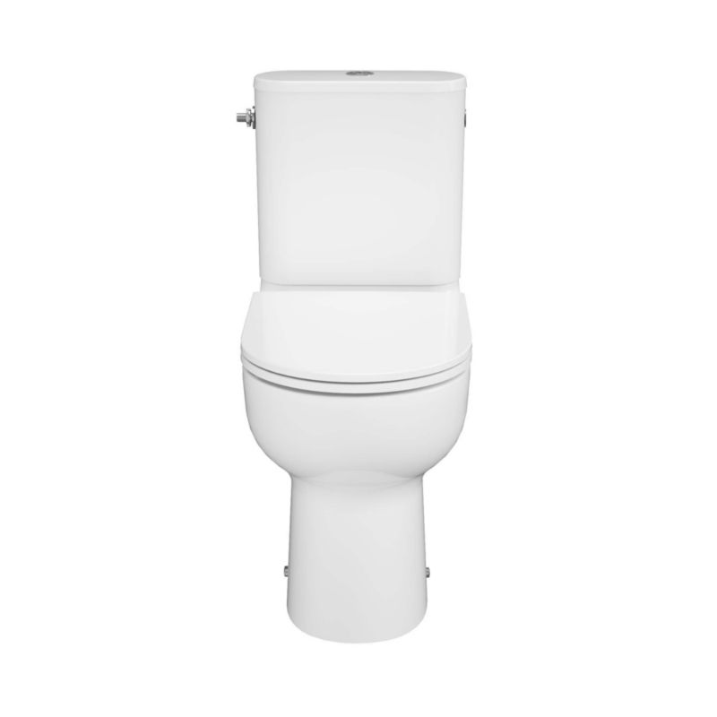 Kompaktní vířivá toaleta GoodHome Cavally, bezokrajová, se soft-close sedátkem z duroplastu, vys.
