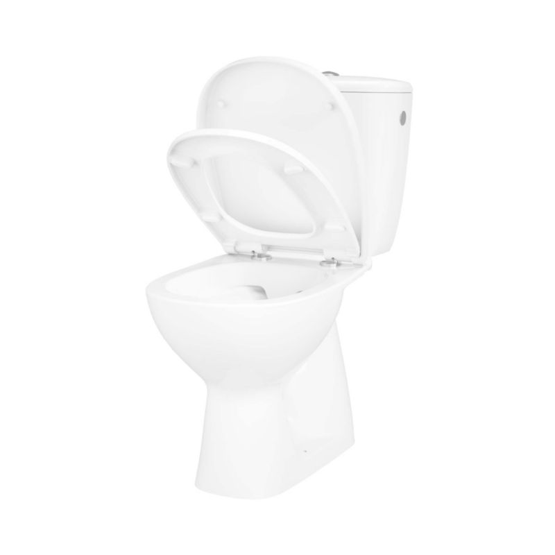 Kompakt WC GoodHome Kamori bezkołnierzowy z deską z duroplastu pionowy