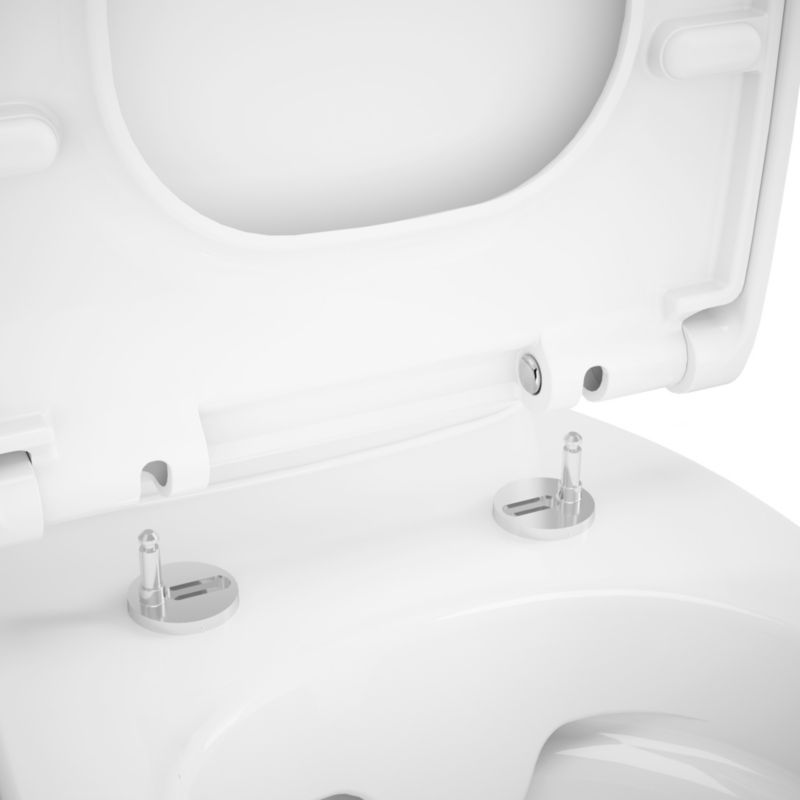 Kompakt WC GoodHome Kamori bezkołnierzowy z deską z duroplastu pionowy