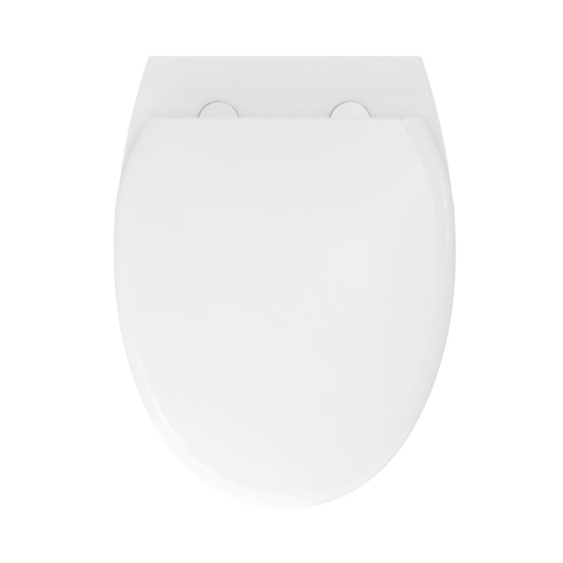 Kompakt WC GoodHome Kentia bezkołnierzowy z deską wolnoopadającą biały