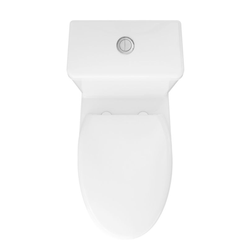 GoodHome Kentia WC kompaktní, bezrámová vířivá vana se soft-close sedátkem z duroplastu.