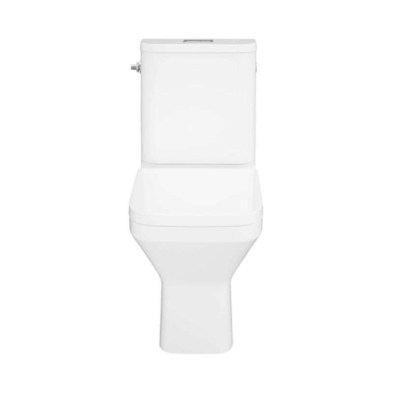 Kompakt WC GoodHome Teesta wirowy bezkołnierzowy z deską wolnoopadajacą z duroplastu poziomy
