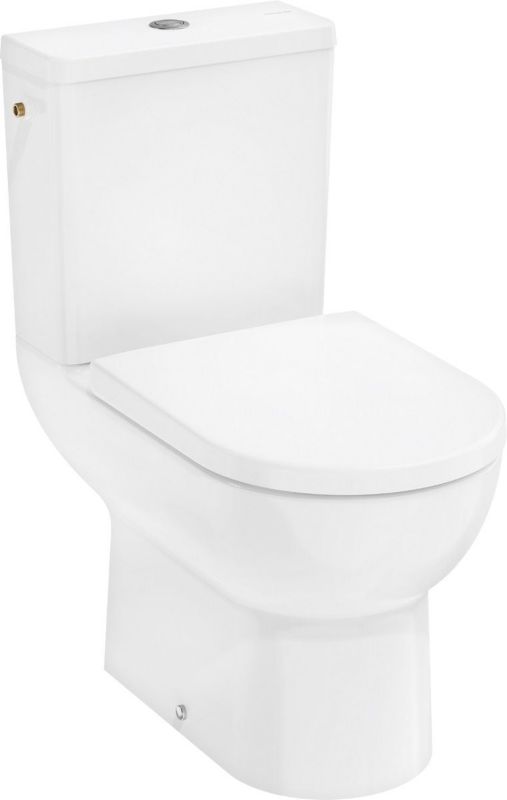Hansgrohe GladeLake S kompaktní toaleta, volně stojící, bez okraje, bílá keramika se sedátkem SoftClose, 1 ks.