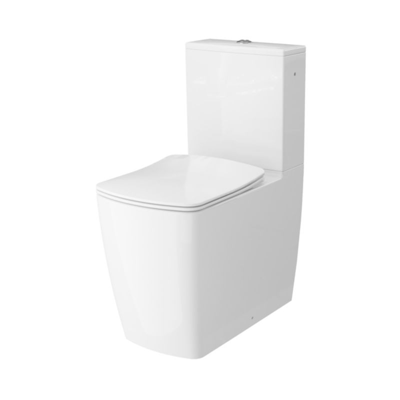 Kompakt WC Levanna bezkołnierzowy z deską wolnoopadającą