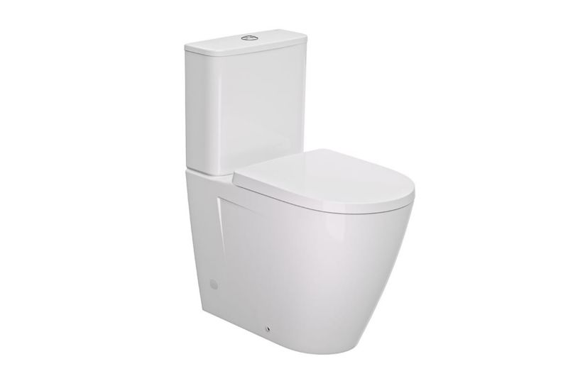 Kompakt WC Roca Atis wirowy bezkołnierzowy z deską wolnoopadającą z duroplastu