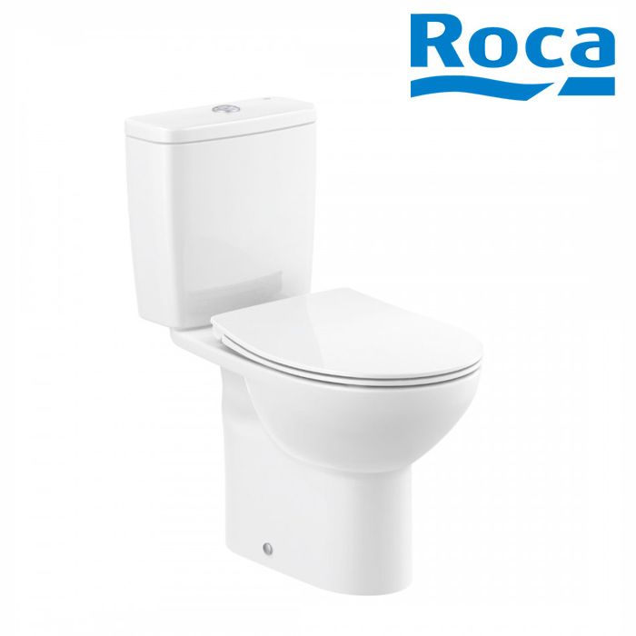 Kompakt WC Roca Victoria Rimless 36x44x45cm odpływ pionowy, biały 1szt.