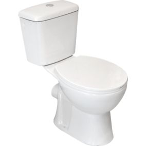 Kompakt WC Selvio bezkołnierzowy z deską wolnoopadającą