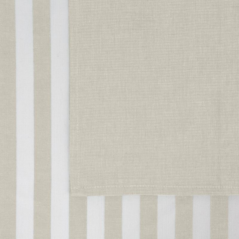Komplet 2 ścierek KARIN Eurofirany 50 x 70 cm bawełniane zdobione w beżowe pasy 1 kpl