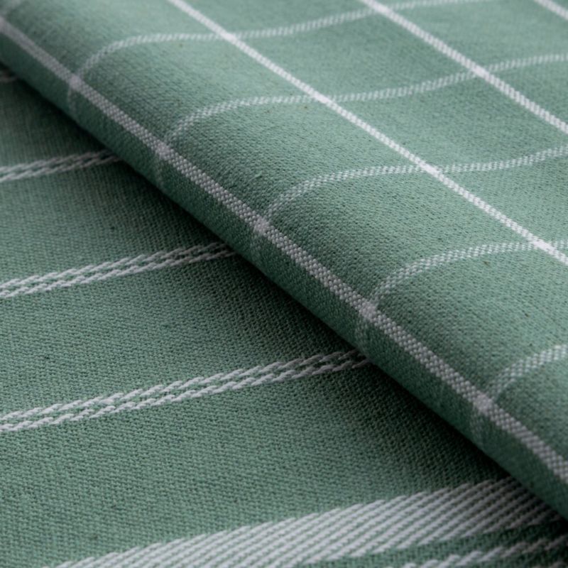 Komplet 2 ścierek RUBI Eurofirany 50 x 70 cm bawełniane zielone pasy 1 kpl
