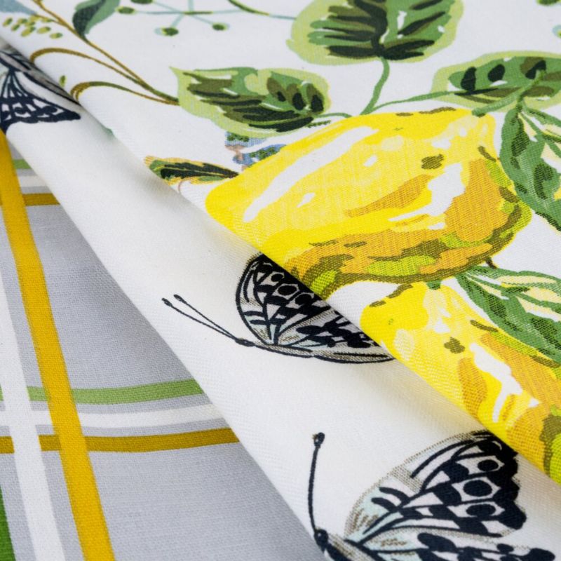 Komplet 3 ścierek LEMON Eurofirany 50 x 75 cm bawełniane z motywem cytryn 1 kpl