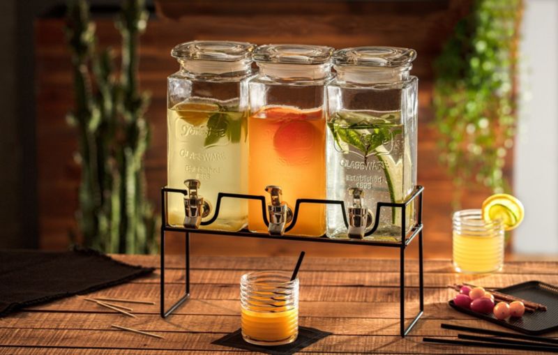 Komplet 3 słoików z kranikiem Secret de Gourmet przezroczyste 1,5L 1 kpl.