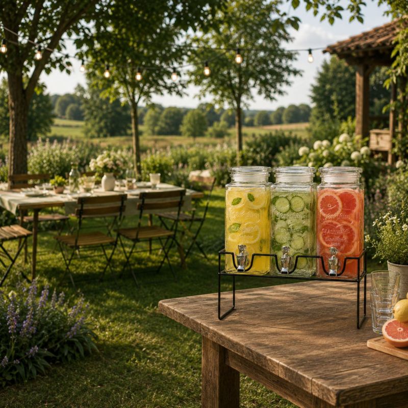 Komplet 3 słoików z kranikiem Secret de Gourmet przezroczyste 1,5L 1 kpl.