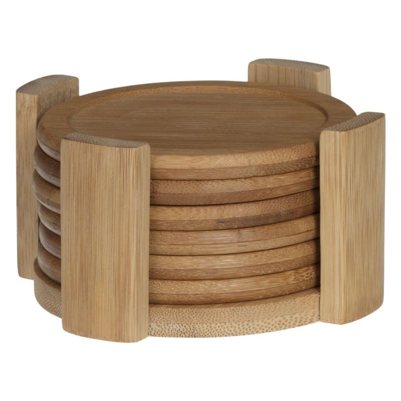 Komplet 6 podstawek bambusowych na blat Secret de Gourmet brąz 12 cm 1 kpl.