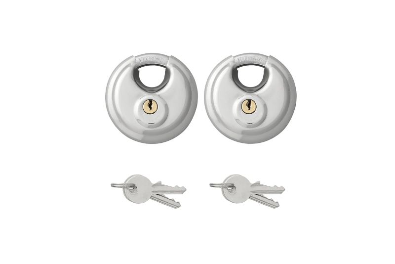 Komplet dwóch kłódek okrągłych ProPlus 341319S zamki dyskowe 70mm 2 szt.