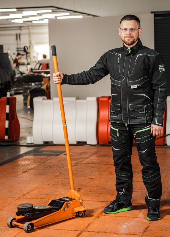 Komplet odzieży roboczej męskiej NEO TOOLS ogrodniczki i bluza rozmiar L 1 kpl