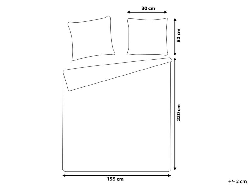 Komplet pościeli Jednolity Harmonridge 155x220 cm Bawełna satynowa Różowy 1 kpl