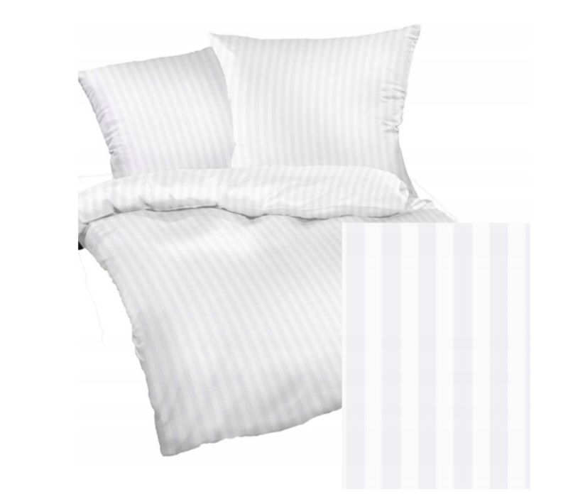 Komplet pościeli z mikrofibry KAM-POL bawełna 100% na zamek pasek 1 cm 160x200 + 2x70x80 3 szt.