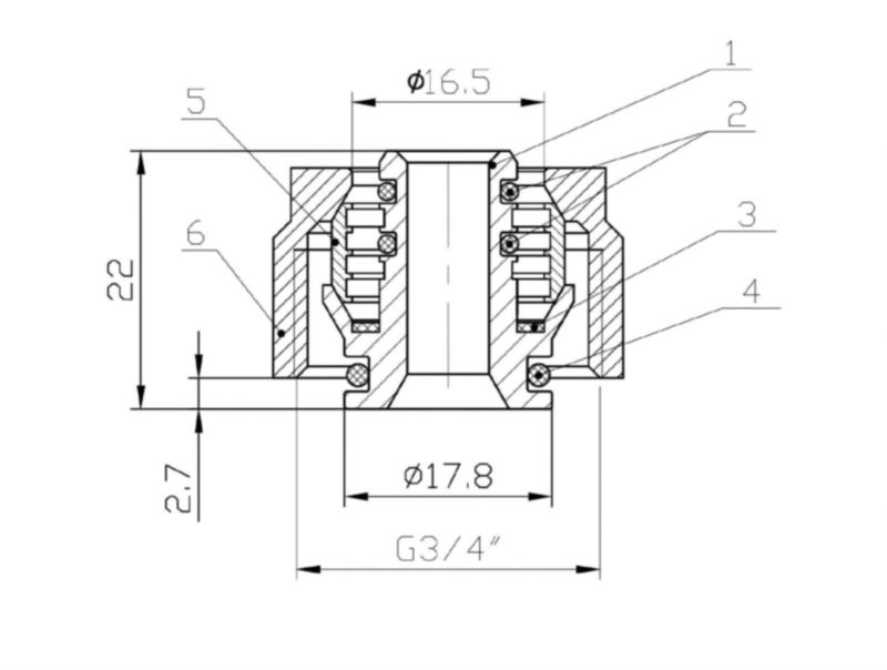 Komplet złączek instalacyjnych Valx do rur PEX 3/4x 16 mm biały 2 szt.