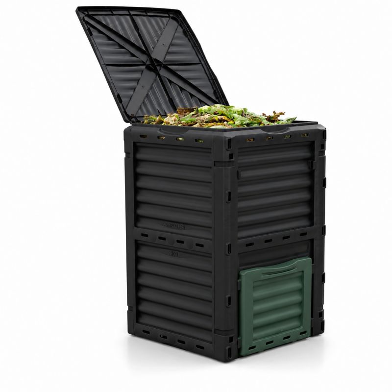 Kompostownik Artdesign przydomowy, ogrodowy do odpadów BIO, 300L czarny 1 szt.