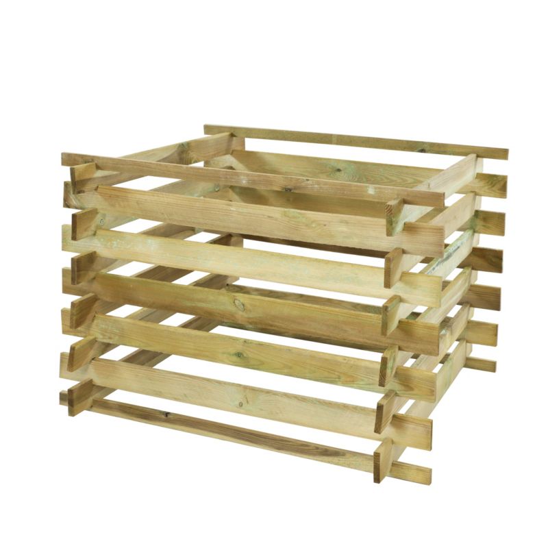 Kompostownik drewniany MODO24 modułowy z siatką 100 x 70 cm impregnacja 1 szt.