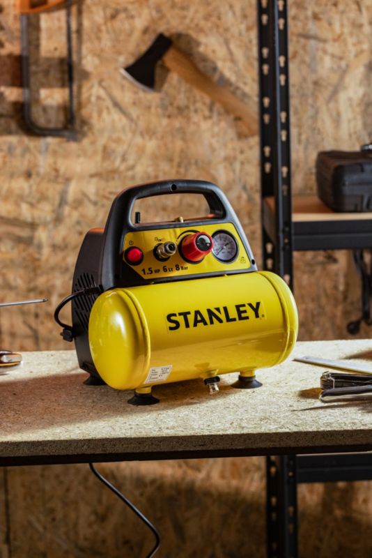Kompresor bezolejowy Stanley 6 l 1100 W 1,5 KM 8 bar