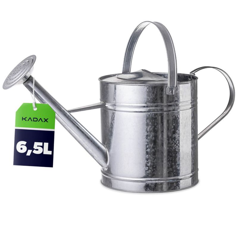 Konewka KADAX 6.5 L stalowa ocynkowana srebrna 1 szt.