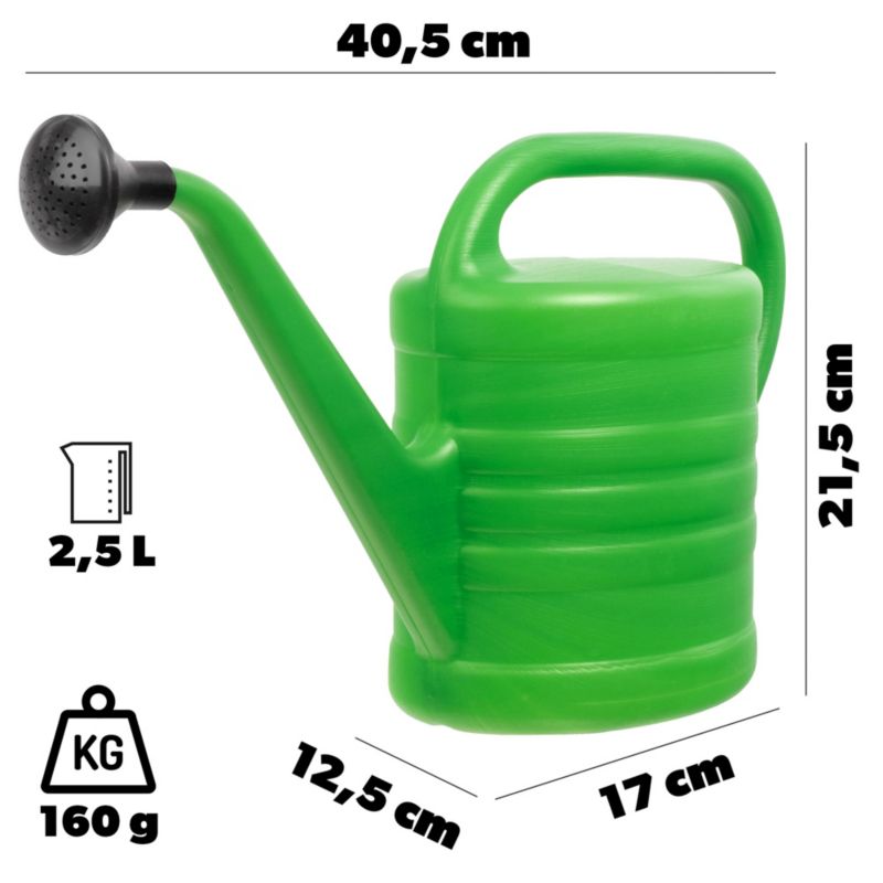 Konewka KADAX do podlewania roślin kwiatów ogrodowa + sitko 2,5l 2 szt.