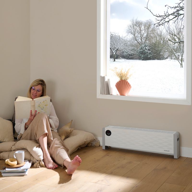 Konwektor niski GoodHome Plinth 2200 W biały