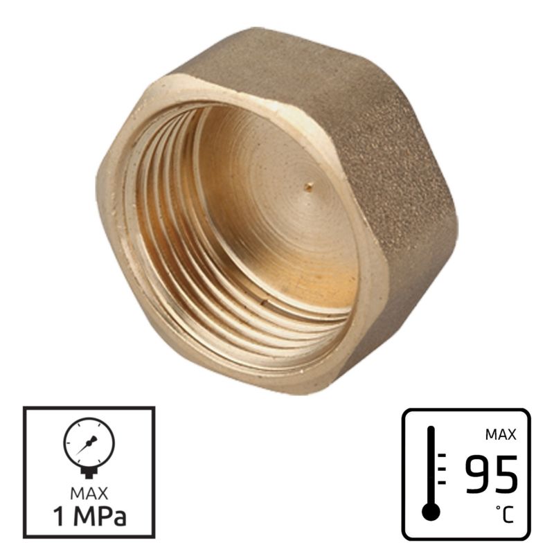 Korek Hydrauliczny INVENA Mosiężny 95 C 1MPa GW 1" 1 szt.