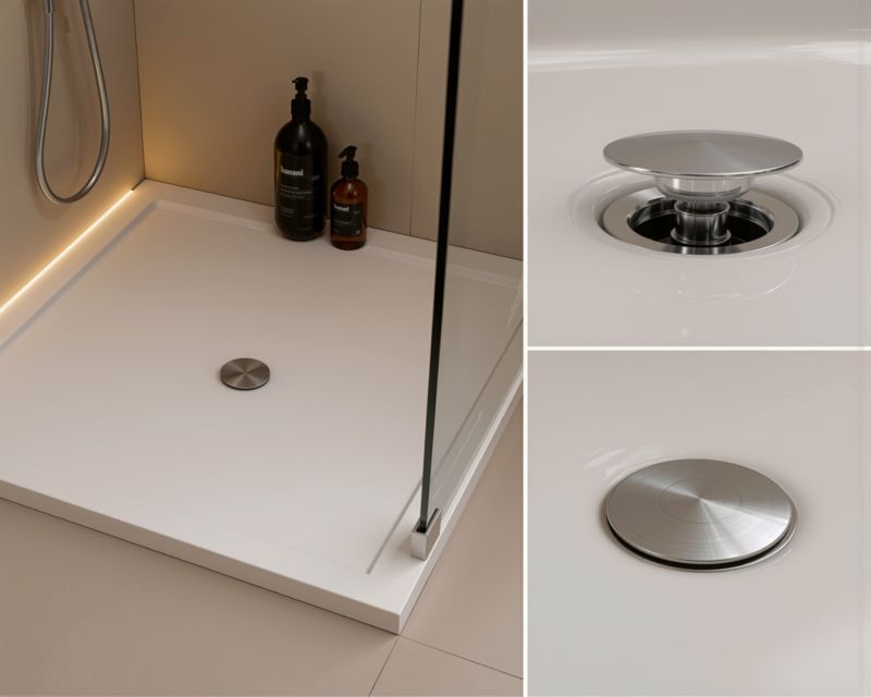 Korek klik - klak do brodzika Hytti Fluxio fi 50 chrom