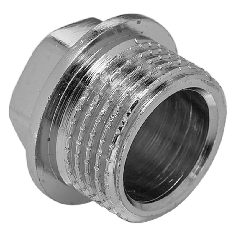 Korek Mosiężny Zaślepka Złączka Chromowana GZ 3/8" INVENA 1 szt.